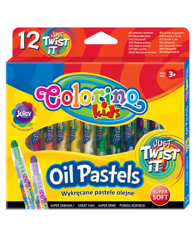 pastele olejne colorino kids 12 kolorów wykręcane