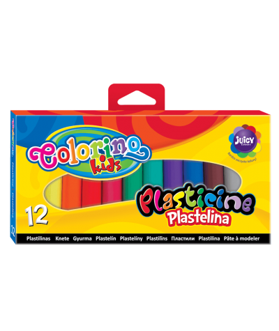 plastelina do szkoły do przedszkola 12 kolorów colorino kids