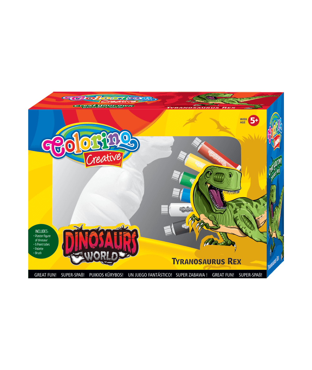 zestaw kreatywny do malowania diy tyranosaur dla dzieci i dorosłych