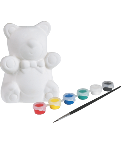 skarbonka diy do malowania niedźwiadek colorino pomysł na prezent
