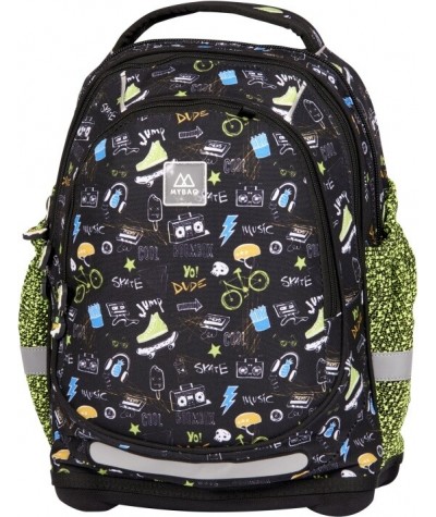 Plecak usztywniany szkolny MyBaq ALCOR SKATE dla chłopca