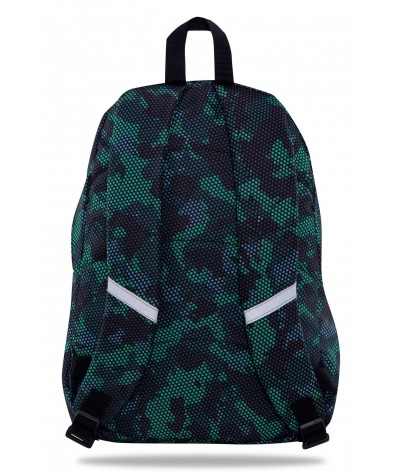 Młodzieżowy plecak Coolpack Cross LEKKI zielone MORO z NASZYWKAMI CAMO