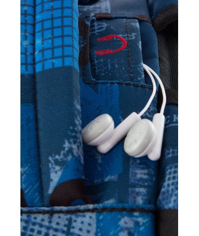 Plecak szkolny niebieski z naszywkami chłopięcy CoolPack BENTLEY SKATE