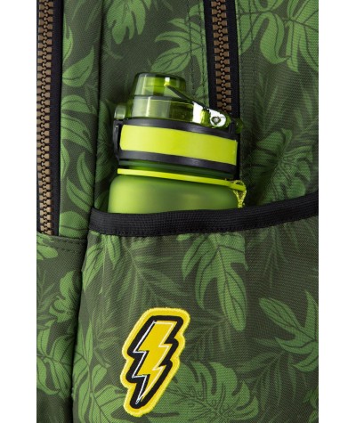 Zielony plecak tropikalny z naszywkami dziewczęcy CoolPack Dart GIRL