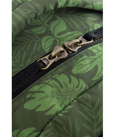 Zielony plecak tropikalny z naszywkami dziewczęcy CoolPack Dart GIRL