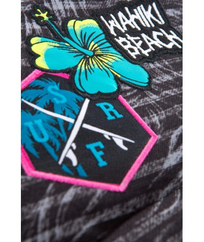 Tropikalny plecak szary z naszywkami dziewczęcy CoolPack Dart Badges