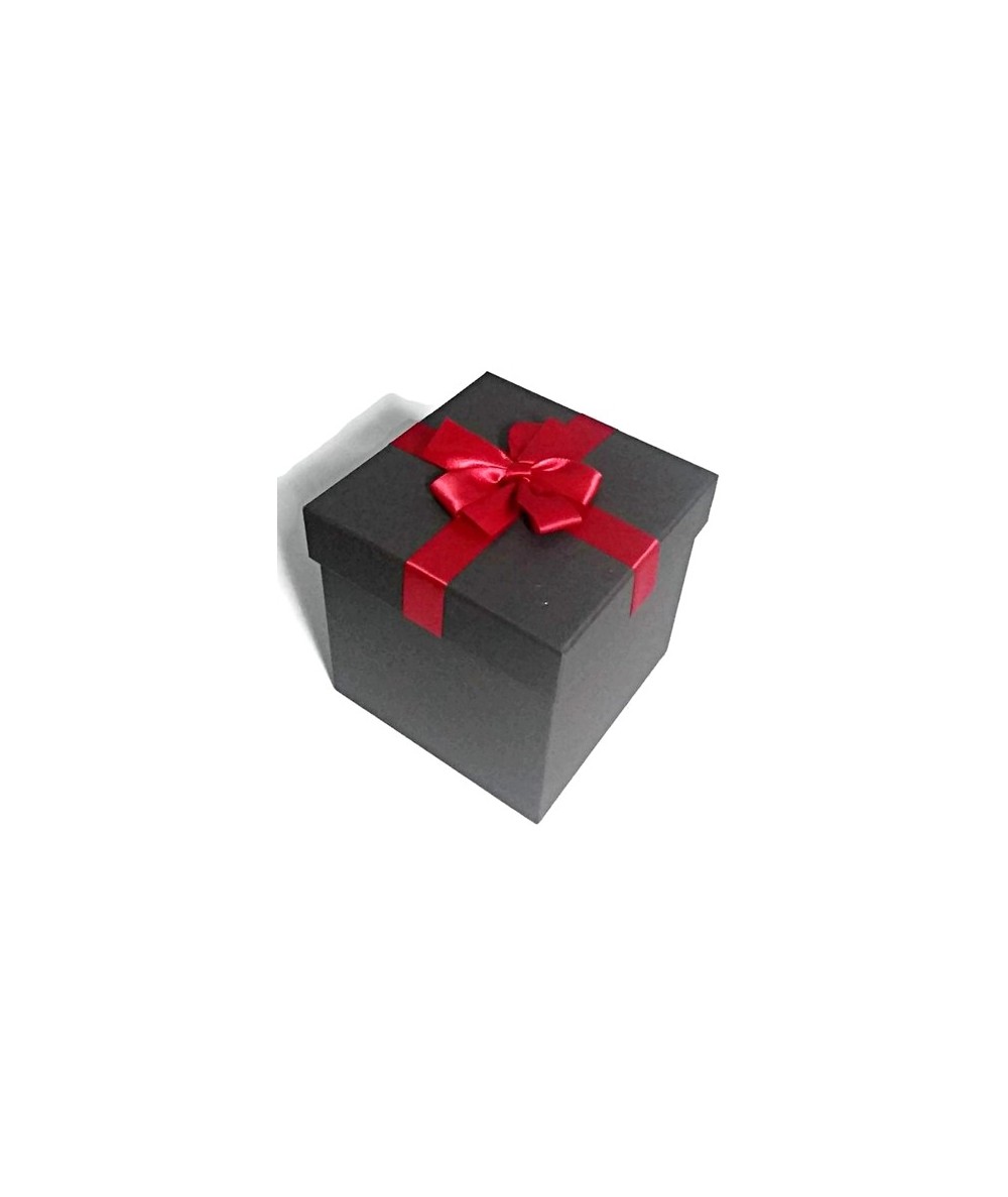 Zestaw pudełek prezentowych Rozette - 4 szt. sześciany brąz i czerwień