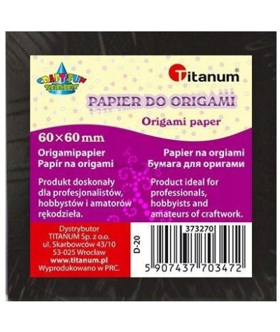 Papier do origami  6x6cm mini 100szt. kolorowy DIY TITANUM