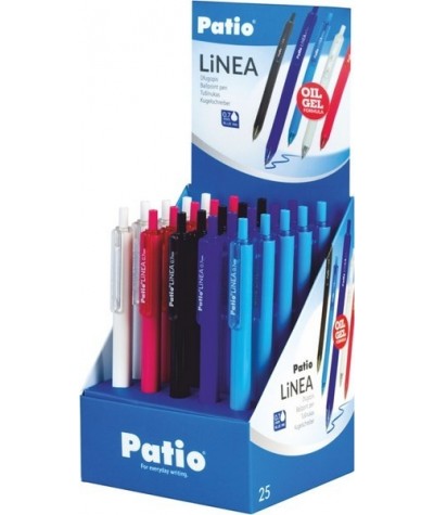 Długopis żelowy Patio Linea 0,7mm szkolny automatyczny