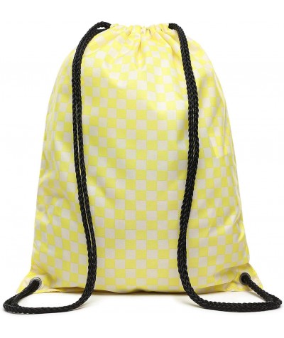 Worek Vans szachownica żółta Benched Bag  Lemon Tonic Check na plecy