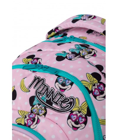 Plecak szkolny LED Myszka Minnie Disney CoolPack Spark L 26L różowy