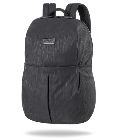 Plecak damski czarny na laptopa 14" r-bag Lock Black melanż