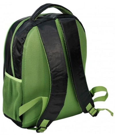 Plecak szkolny dla dzieci ANGRY BIRDS czarny z zielonymi dodatkami PASO