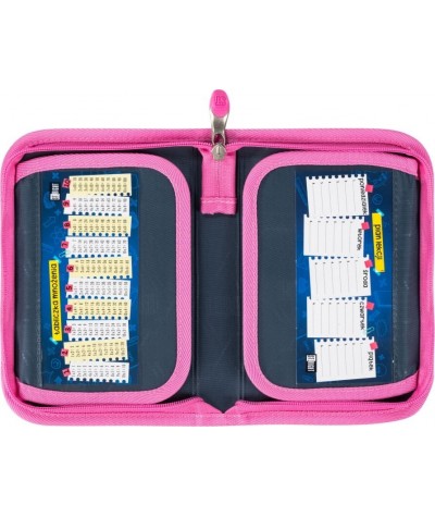 Piórnik dla dziewczynki ST.RIGHT SWEET&PINK z obrazkami bez wyposażenia PC3