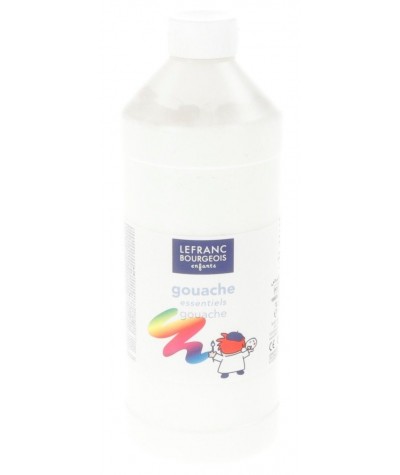 Biała farba plakatowa w butelce Lefranc&Bourgeois 1000ml dla artystów