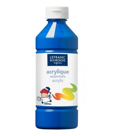Niebieska Farba akrylowa w butelce 500 ml Lefranc&Bourgeois TRWAŁA