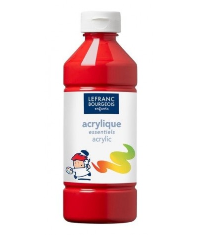 CZERWONA farba akrylowa w butelce 500 ml Lefranc&Bourgeois akryle