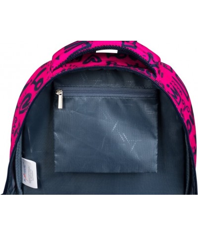 Różowy plecak dla dziewczynki serduszka ST.RIGHT LOVE BP26 do 1 klasy 8