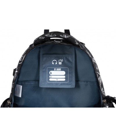 Plecak ST.RIGHT z ważkami czarny DRAGONFLIES szkolny BP01 9