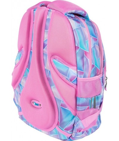 Plecak ST.RIGHT HOLO pastelowy dla dziewczyny trzykomorowy BP02 5