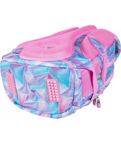 Plecak ST.RIGHT HOLO pastelowy dla dziewczyny trzykomorowy BP02 6