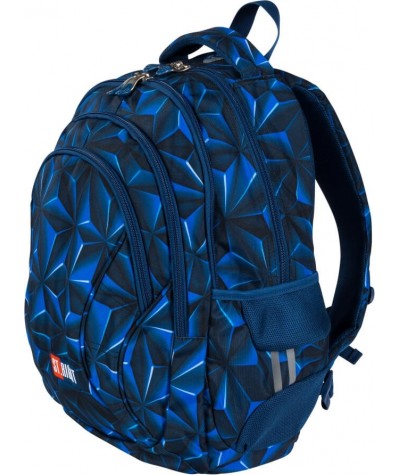 Niebieski plecak szkolny ST.RIGHT 3D NAVY ABSTRACTION dla chłopaka BP02 modny