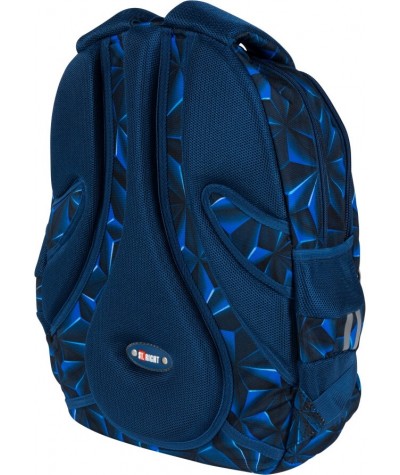 Niebieski plecak szkolny ST.RIGHT 3D NAVY ABSTRACTION dla chłopaka BP02 5