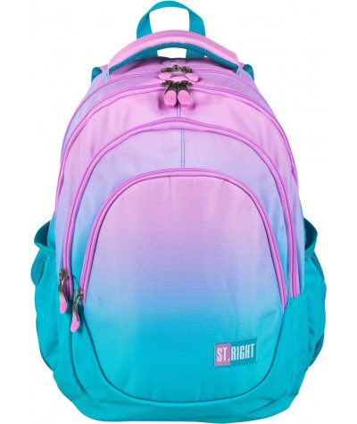 Plecak dla dziewczynki ST.RIGHT TURQUISE OMBRE kolorowy BP06