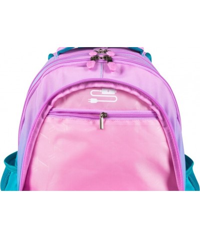 Plecak dla dziewczynki OMBRE szkolny turkus ST.RIGHT TURQUISE BP06 8