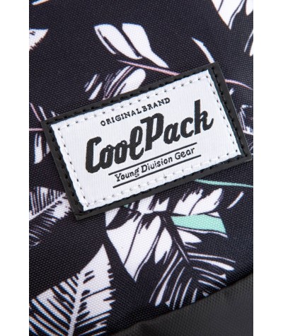 Plecak w piórka damski szkolny modny CoolPack Light Noir 2020 CZARNY 7