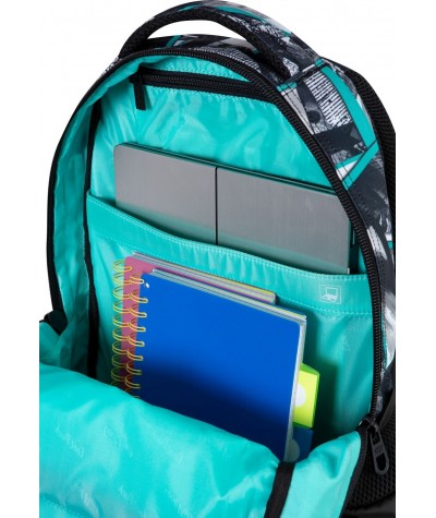 Plecak szkolny chłopięcy CoolPack Ink Print szary i niebieski 2020 5