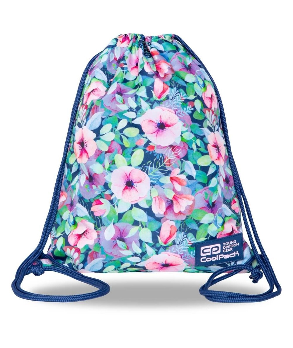 Plecak worek CoolPack PASTEL GARDEN pastelowy kwiatki SOLO L CP