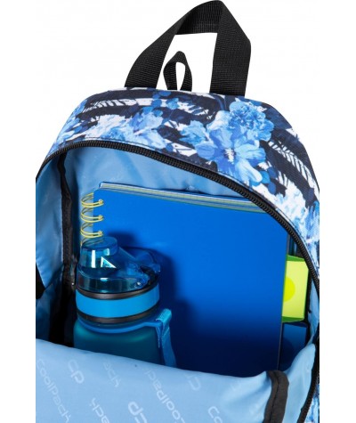 Mały plecak plecaczek w kwiaty CoolPack Blue Marine NIEBIESKI 2020 4