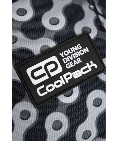 Plecak dla nastolatka łańcuchy CoolPack Links szary dla chłopca 24L 6