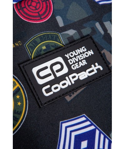 Plecak CP CoolPack wojskowe znaki flagi MILITARY PATCHES czarny 29L 6