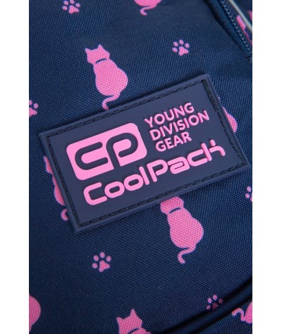 Plecak dla dziewczynki z kotkiem koty CoolPack Navy Kitty GRANATOWY