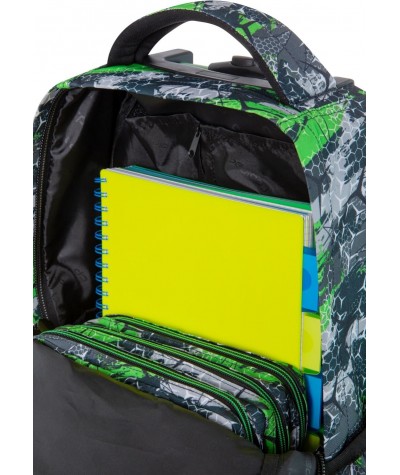 Plecak szkolny na kółkach CoolPack Triogreen ZIELONY dla chłopca 2020
