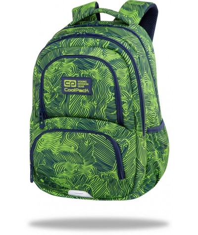Zielony plecak szkolny CoolPack ISOGREEN SPINER TERMIC CP 16"