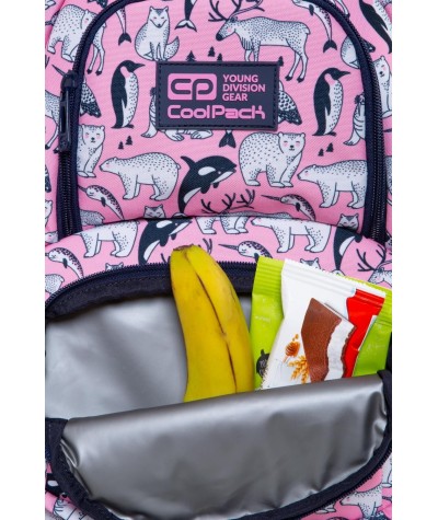 Plecak z kieszenią na śniadanie CoolPack Pink Ocean