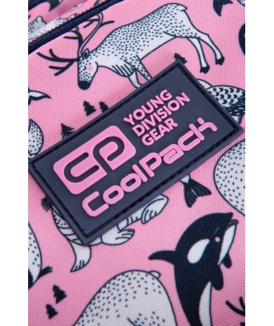 Różowy plecak szkolny ze zwierzętami CoolPack Pink Ocean dla dziewczyn
