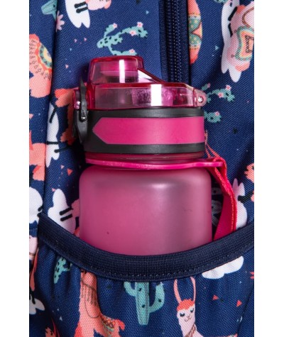 Plecak z lamą dla dziecka CoolPack GRANATOWY z kieszenią termiczną 24L