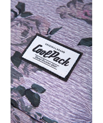 Modny plecak w róże mały CoolPack Grey Rose SZARY damski miejski 2020 5