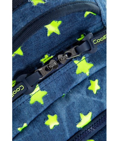 Plecak jeansowy w gwiazdki Coolpack Denim Yellow Stars NIEBIESKI żółty 10