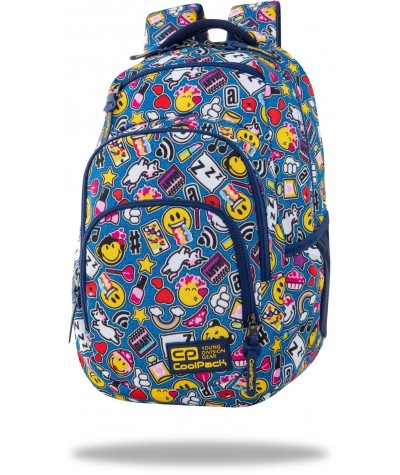 Plecak EMOJI emotki Coolpack kolorowy dziewczęcy VANCE CP 17”