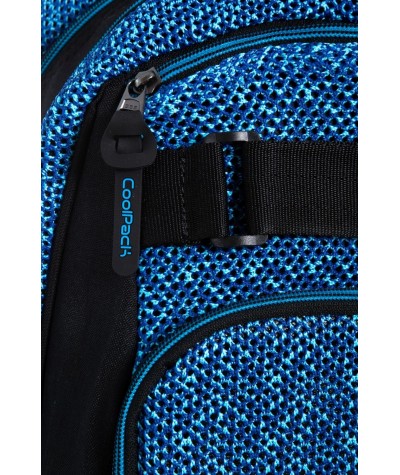 Niebieski plecak pleciony CoolPack Skater młodzieżowy na deskorolkę 28 9