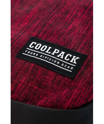 Czerwony plecak damski CoolPack Snow Red do liceum młodzieżowy 2020 6