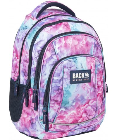 Plecak dla dziewczynki BackUP SOFT pastelowy A02
