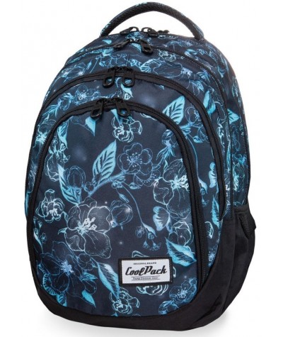 Plecak młodzieżowy CoolPack UNDERWATER DREAM niebieskie kwiaty DRAFTER CP