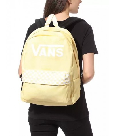 Plecak Vans żółty z napisem Realm Color Theory Golden Haze do liceum