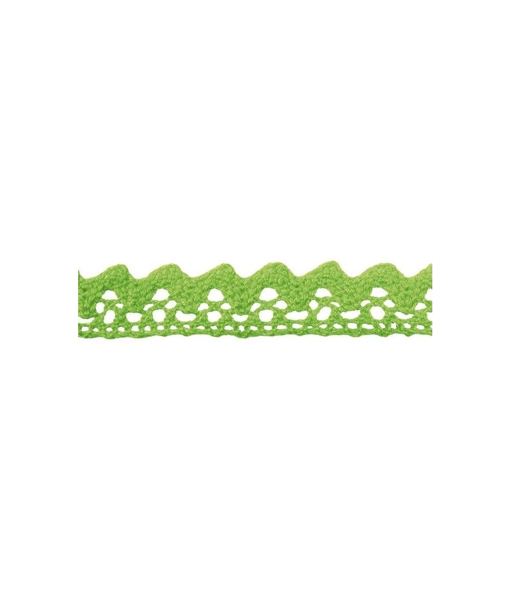 Zielona wstążka z koronki bawełniana ozdobna samoprzylepna
